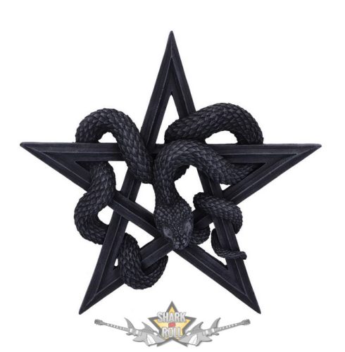 Kígyóimádó kígyó fali tábla - Serpent's Worship Snake Wall Plaque 24cm. d5925v2.   fantasy figura