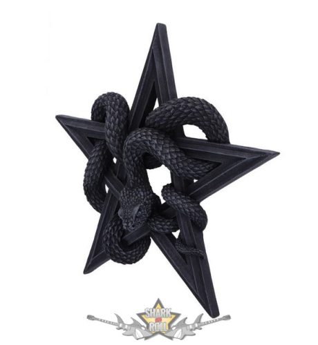 Kígyóimádó kígyó fali tábla - Serpent's Worship Snake Wall Plaque 24cm. d5925v2.   fantasy figura