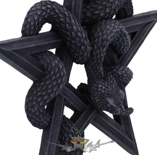 Kígyóimádó kígyó fali tábla - Serpent's Worship Snake Wall Plaque 24cm. d5925v2.   fantasy figura