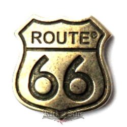 Route 66.  KGJ. 3.cm. kitűző,  fém motoros jelvény
