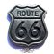 Route 66.  KGJ. 3.cm. kitűző,  fém motoros jelvény