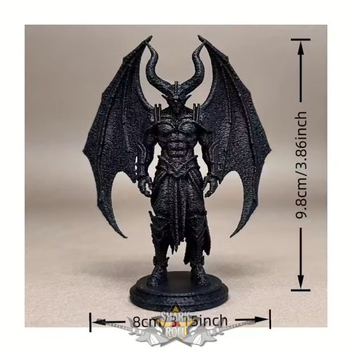 Baphomet - 3D Nyomtatott  Démon Angyal Figurina, Sötét Fantasy Design. fantasy dísz.