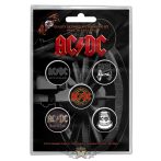   AC/DC -  ‘For Those About To Rock’ Button Badge Set.   jelvényszett