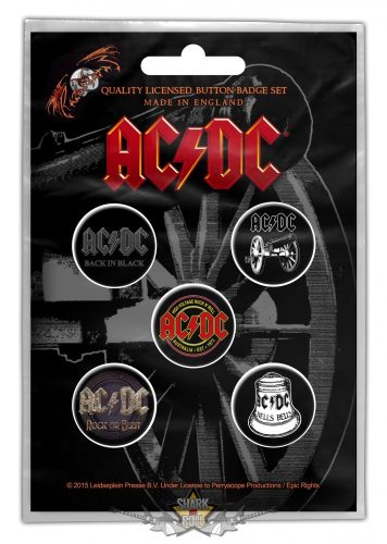 AC/DC -  ‘For Those About To Rock’ Button Badge Set.   jelvényszett