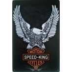  Harley Speed King motorbike biker garage Tin Sign.   Metal Sign.  20X30.cm. fém tábla kép