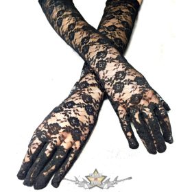   1 pár csipke kesztyű. 3 design.  hosszú, egyszínű, légáteresztő elegáns.  kesztyű 