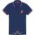 The Rolling Stones - Unisex Polo Shirt.  Classic Tongue (Navy Blue)  férfi zenekaros  ing póló. 
