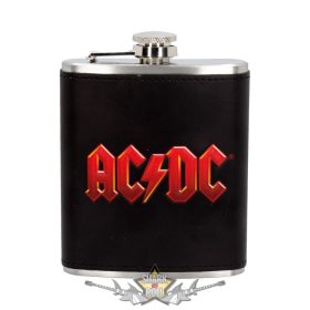   AC/DC - Logo.  Hip Flask 7oz.. Hip Flask  B4438.N9.  flaska. 