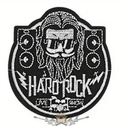 ROCK - 1. HARD ROCK..  hímzett felvarró