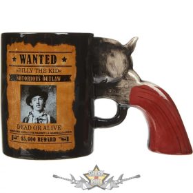 3 D. Wanted Revolver Bögre.  3D bögre