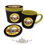   Guns N Roses - Bullet Logo Mug Gift Set in Tin. fémdobozos bögre . fémdobozos bögre 