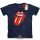 The Rolling Stones - Unisex T-Shirt. Classic Tongue (Navy Blue) (Wash Collection)  férfi zenekaros póló