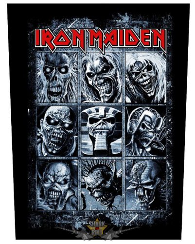 IRON MAIDEN - NINE EDDY.  Back Patch, hátfelvarró.   