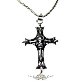 Kereszt - Skull cross.  nyaklánc, medál