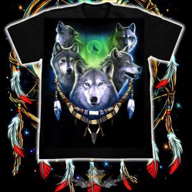 WOLF NIGHT.  FG.218. import fantasy póló WOLF NIGHT.  FG.218. import fantasy póló