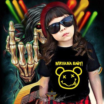 NIRVANA - BABY.    gyerek póló