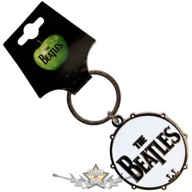 The Beatles - Keychain.  Drum Logo.  import fém kulcstartó