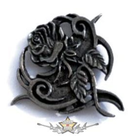 BIKER ROSE.  KGJ.  fém  jelvény