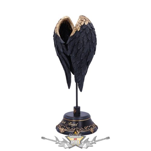 Dark Angel - Gothic Fallen Fae Wing Sculpture Figurine. B5262s0   fantasy dísz