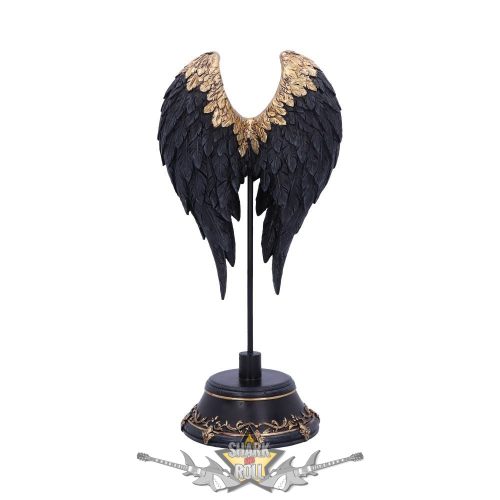 Dark Angel - Gothic Fallen Fae Wing Sculpture Figurine. B5262s0   fantasy dísz