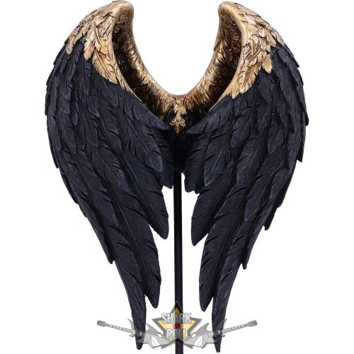 Dark Angel - Gothic Fallen Fae Wing Sculpture Figurine. B5262s0   fantasy dísz