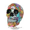 Calypso Graphic Art Printed Skull. 19.cm. D3281h7..  koponya figura