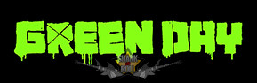Green Day  -  Logo.  10 x 3.  felvarró