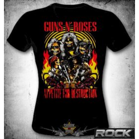 GUNS N ROSES  - APETITE LIVE.  MT.110.  női póló