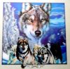 WOLF FAMILY - 3D. 42.cm. nagy méretű 3D fali kép. 
