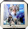 WOLF FAMILY - 3D. 42.cm. nagy méretű 3D fali kép. 