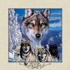 WOLF FAMILY - 3D. 42.cm. nagy méretű 3D fali kép. 