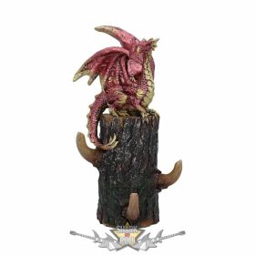   Crimson Helper Red Dragon Tree Perch Wall Mount Hanger Figurine ornament. U5431T1.. fantasy dísz