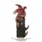 Crimson Helper Red Dragon Tree Perch Wall Mount Hanger Figurine ornament. U5431T1.. fantasy dísz