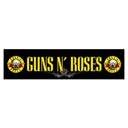 GUNS N ROSES - LOGO.   Super Strip Patch.. 5 x 19. cm. felvarró