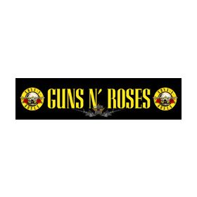   GUNS N ROSES - LOGO.   Super Strip Patch.. 5 x 19. cm. felvarró