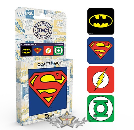 DC COMICS - SUPER HEROES - MIX.  pohár alátét szett