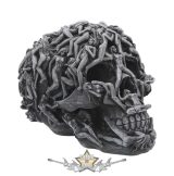   Hell's Desire Skull Naked Temptress Ornament. Koponya meztelen csábítónő dísze. 18.cm. D2917h7.  koponya figura
