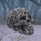 Hell's Desire Skull Naked Temptress Ornament. Koponya meztelen csábítónő dísze. 18.cm. D2917h7.  koponya figura