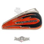   Harley-Davidson® Claw Ripped Brown Fuel Tank Pin - PU-63144. fém motoros jelvény