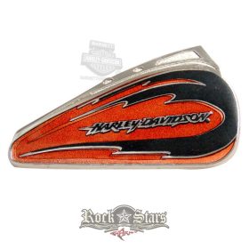   Harley-Davidson® Claw Ripped Brown Fuel Tank Pin - PU-63144. fém motoros jelvény