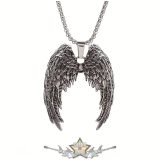   ANGEL WINGS. Vintage ezüst fém angyalszárnyak  TU.  nyaklánc, medál