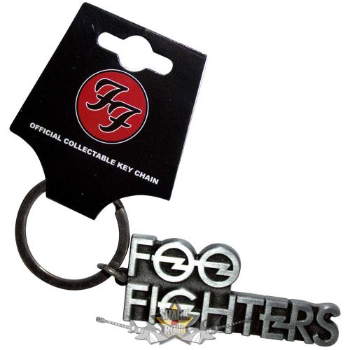 Foo Fighters - Keychain. Stacked Logo.  FOOKEY02   import fém kulcstartó