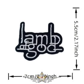 LAMB OG GOD - Logo   hímzett felvarró