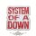 SYSTEM OF A DOWN - RED LOGO.  import fém  jelvény