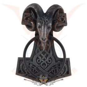   Kopogtató - Ajtókopogtató Thor's Hammer.  D5729U1.  fantasy dísz, 