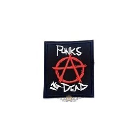 PUNK 3. Punks not dead.  hímzett felvarró