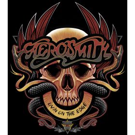 AEROSMITH - Livin on the edge. LOGO.   SFL. felvarró