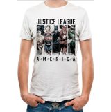   JUSTICE LEAGUE COMICS -  AMERICA.  T-Shirt WHITE.  filmes  póló