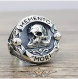 MEMENTO MORI. acél ötvözet. gyűrű