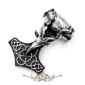   THOR HAMMER -  Aries - Kos head.  nagynéret.  nyaklánc, medál